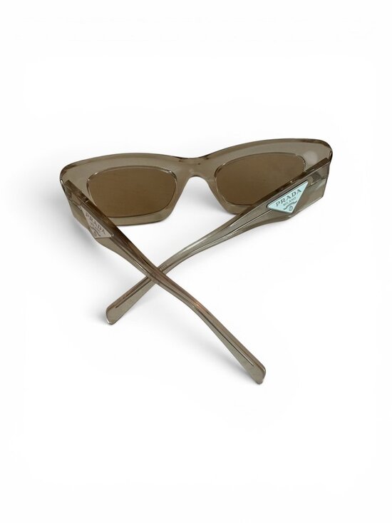 Women\'s Prada Cat Eye Transparent Beige Sunglasses main image 9